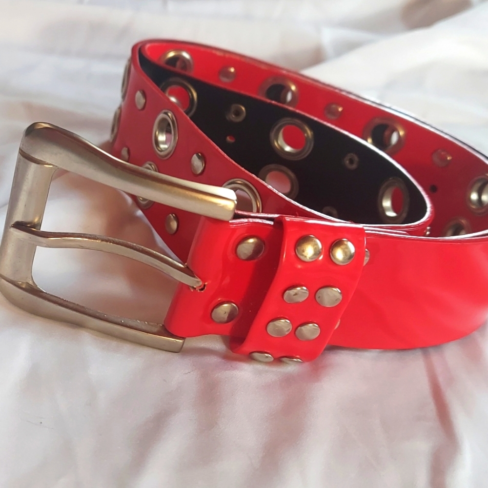 32-inch waist retro patient fake leather